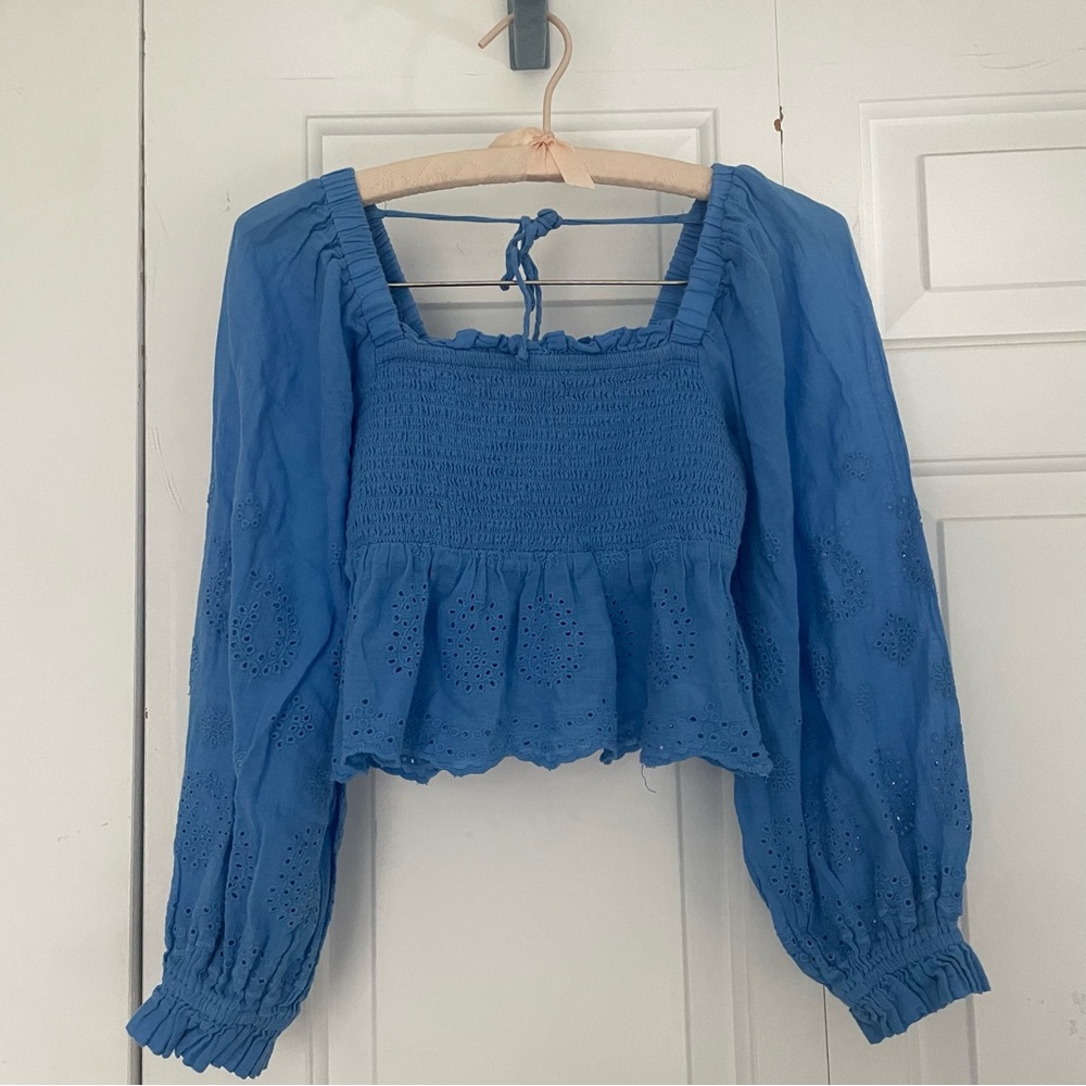 Smocked long sleeve